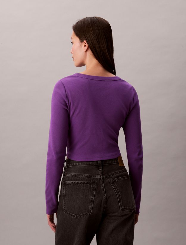 Cropped Ribbed Cotton Cardigan