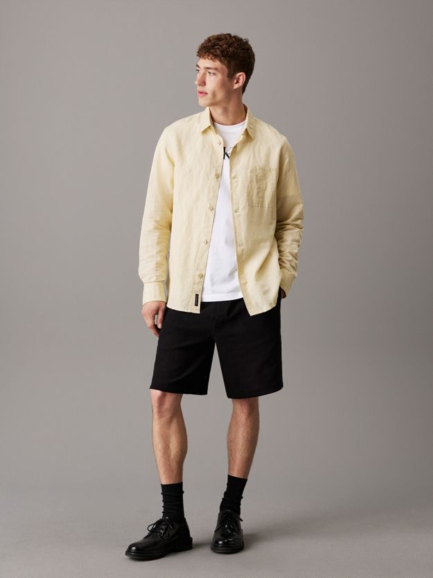 Relaxed Structured Jersey Shorts