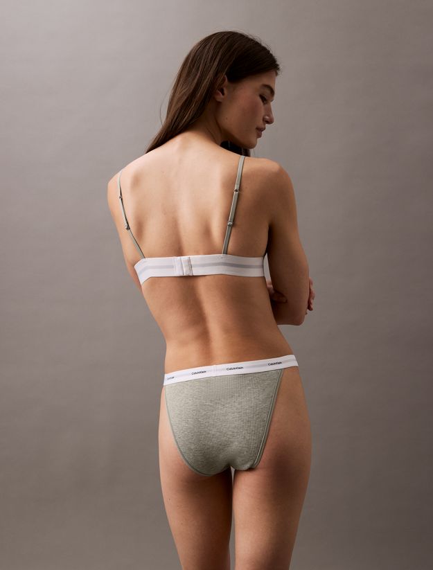 Unlined Triangle Bralette - Cotton Modal Stretch Rib