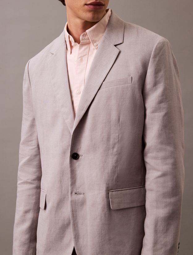 Relaxed Travel Linen Blazer