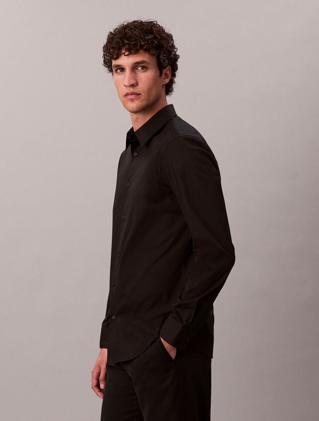 Slim Stretch Poplin Shirt