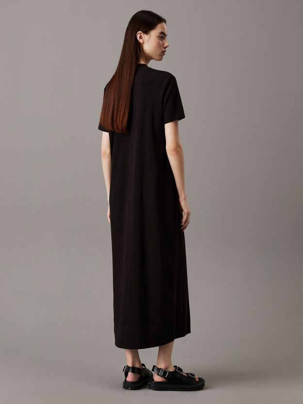 Ribbed Cotton Maxi T-shirt Dress