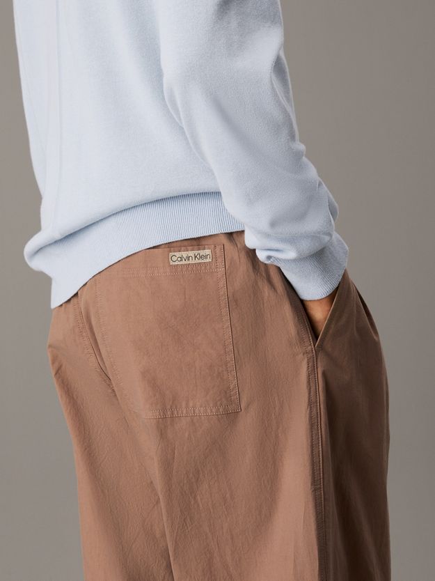Relaxed Cotton Poplin Trousers