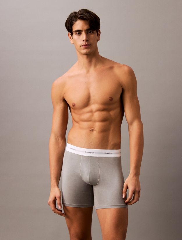 3 Pack Boxer Briefs - Cotton Modal Stretch