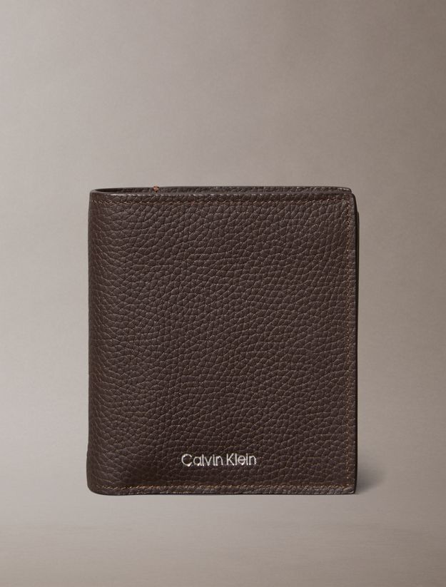 Embossed Logo Trifold Wallet and Card Holder