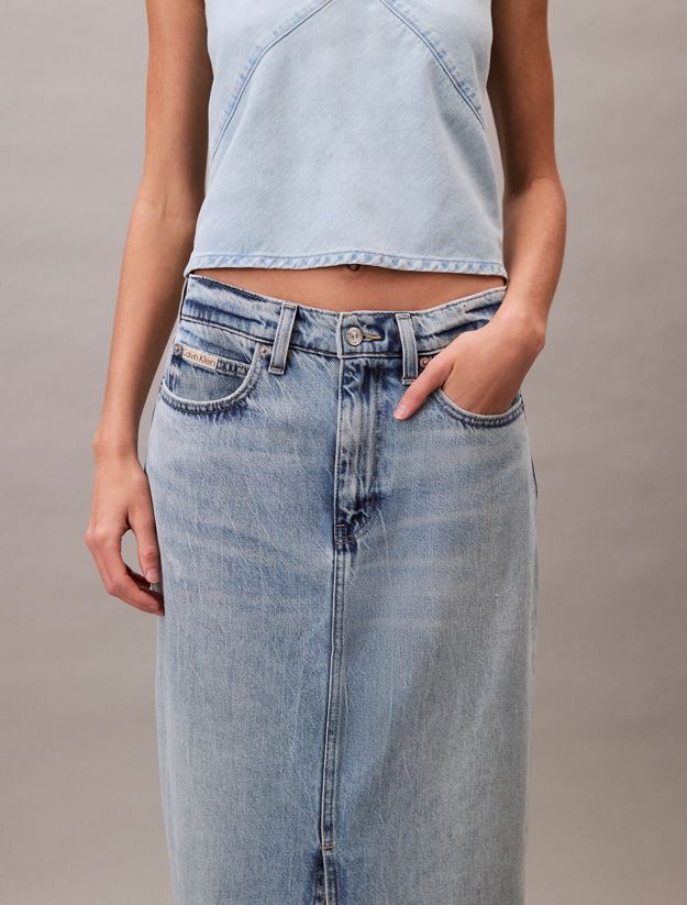 Denim Maxi Skirt