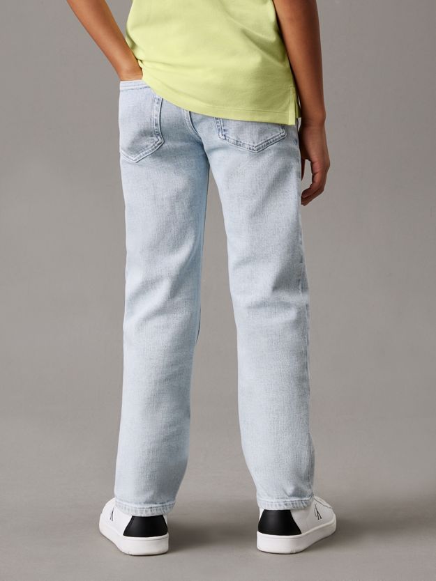 Mid Rise Straight Jeans