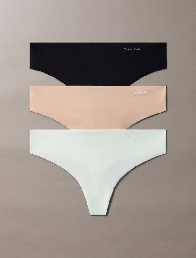 3 Pack Thongs - Invisibles