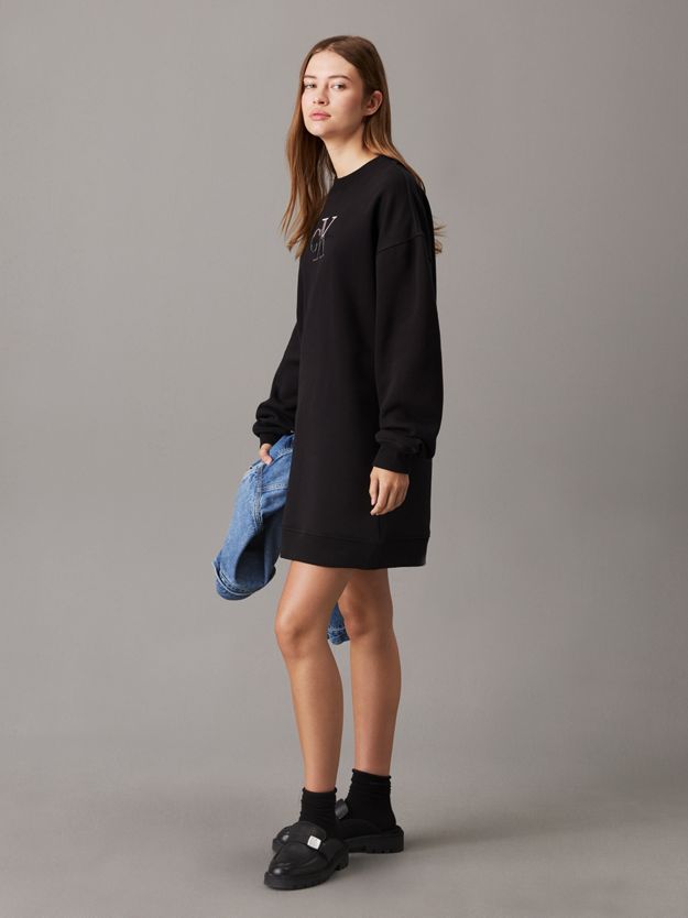 Relaxed Monogram Sweatshirt Dress