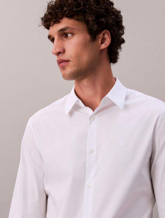 Slim Stretch Poplin Shirt