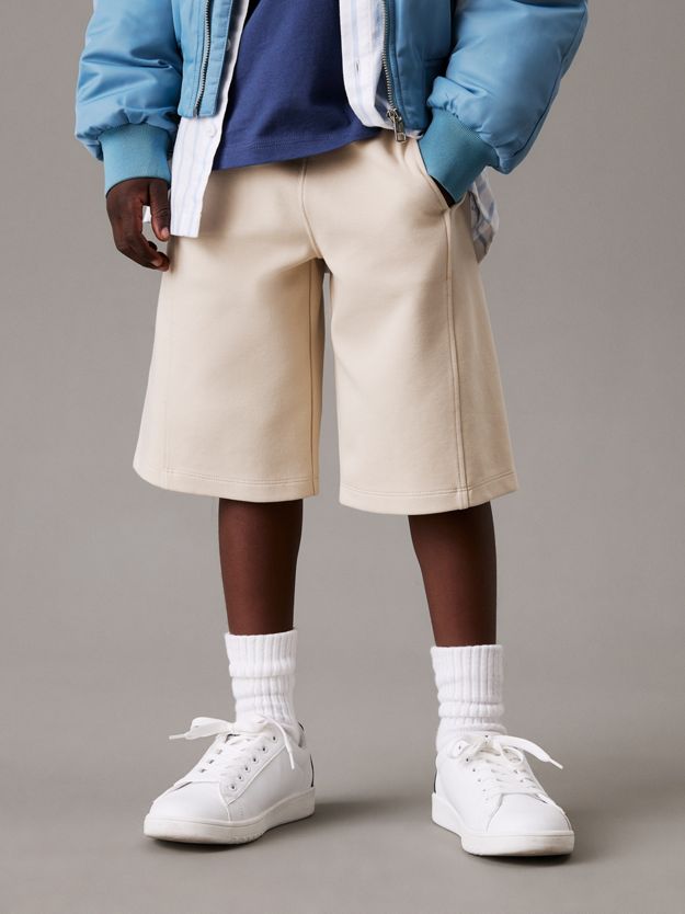 Relaxed Pique Interlock Shorts