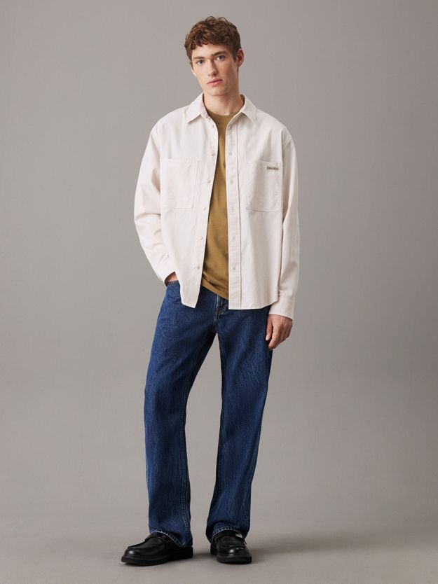 Relaxed Cotton Chambray Shirt
