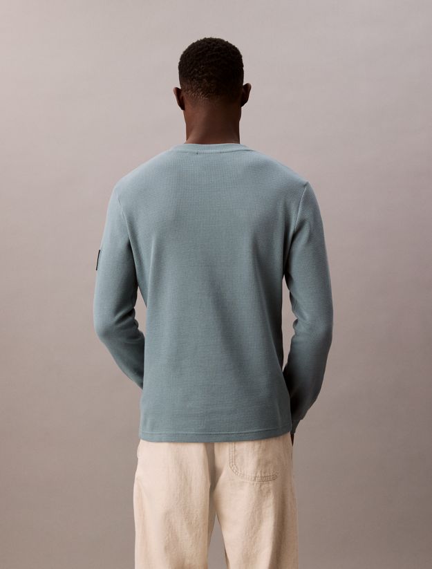 Slim Long Sleeve Waffle T-shirt