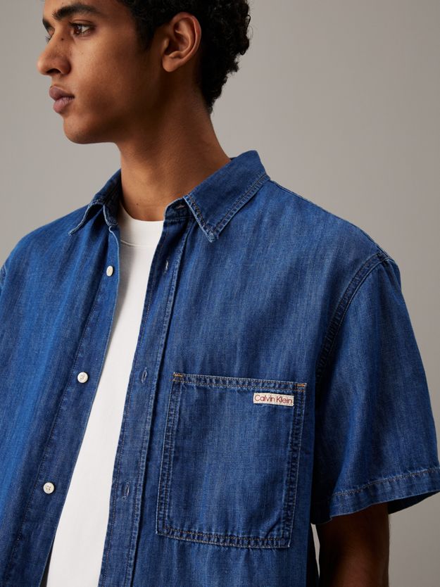 Denim Short Sleeve Shirt