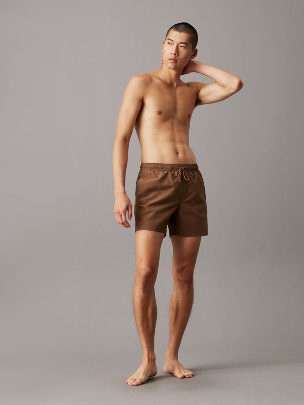 Medium Drawstring Swim Shorts - Logo Embroidery