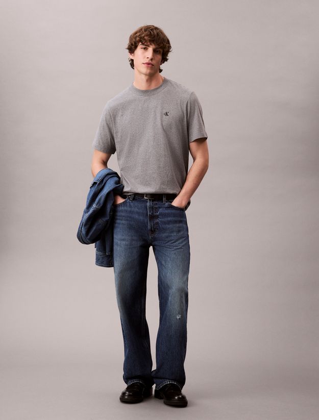 Embroidered Monogram Logo Relaxed T-Shirt