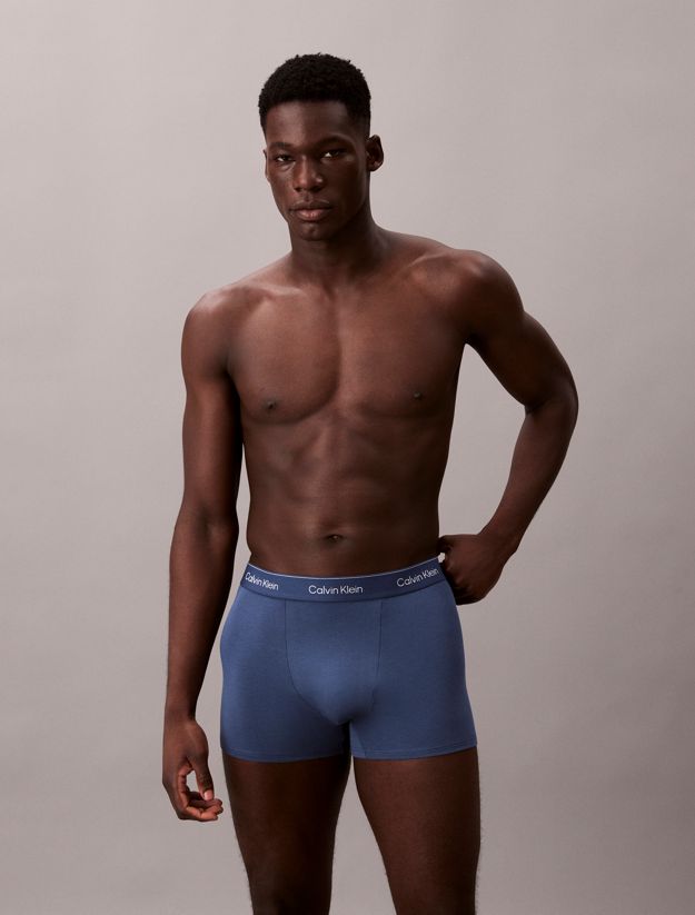 3 Pack Relaxed Dart Trunks - Icon Cotton Stretch