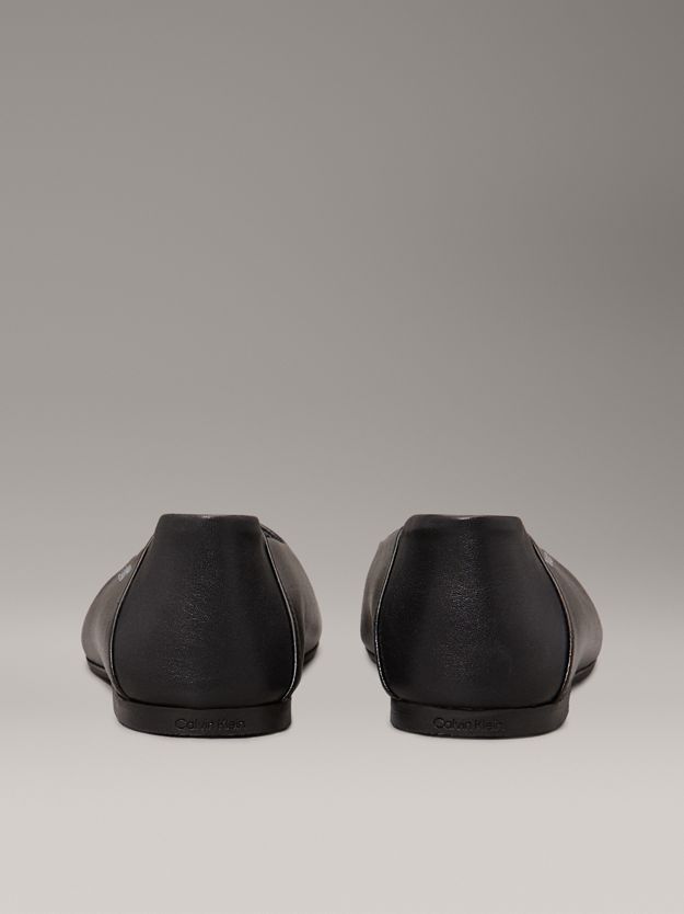 Leather Square Toe Ballerinas