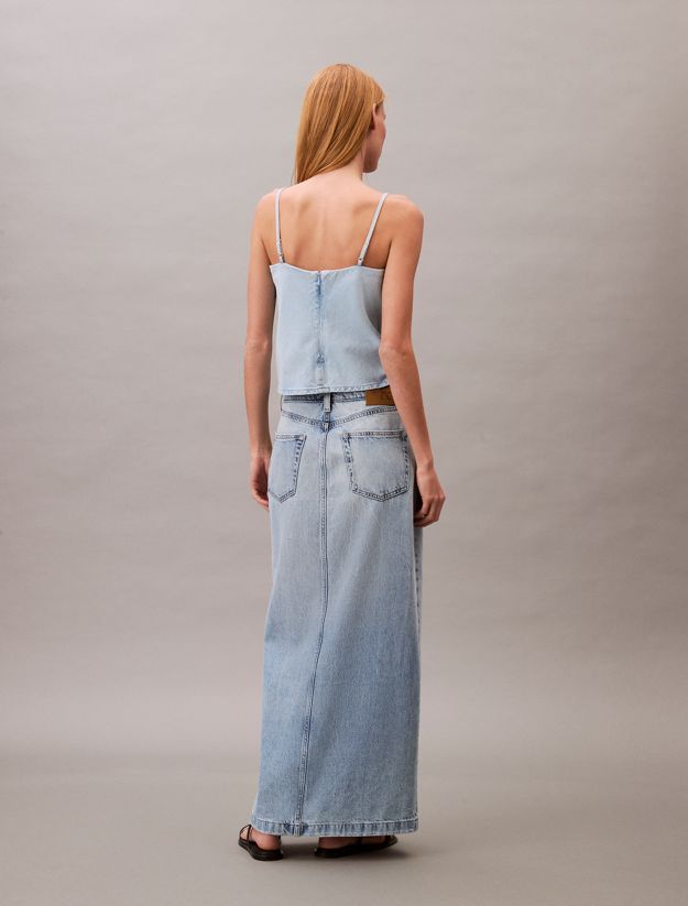 Denim Maxi Skirt