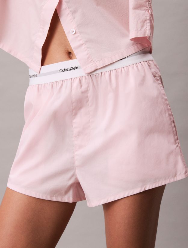 Cotton Poplin Pyjama Shorts