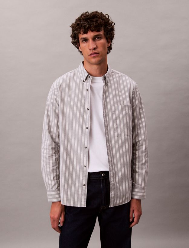 Stripe Oxford Classic Button-Down Shirt