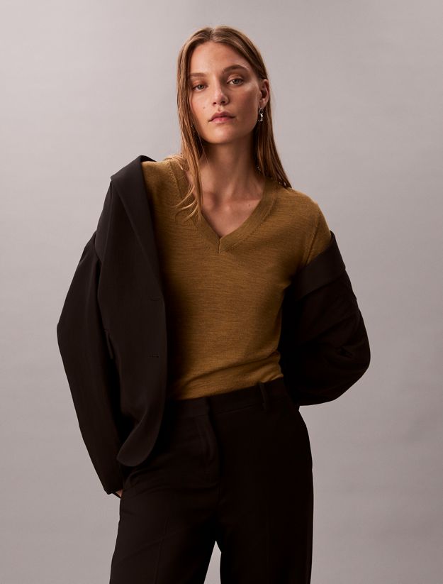 Merino Wool V-Neck Jumper