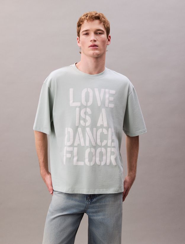 Marc Hundley Pride Love Is A Dance Floor Graphic Relaxed T-Shirt