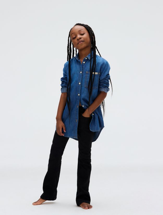 Mid Rise Flared Jeans