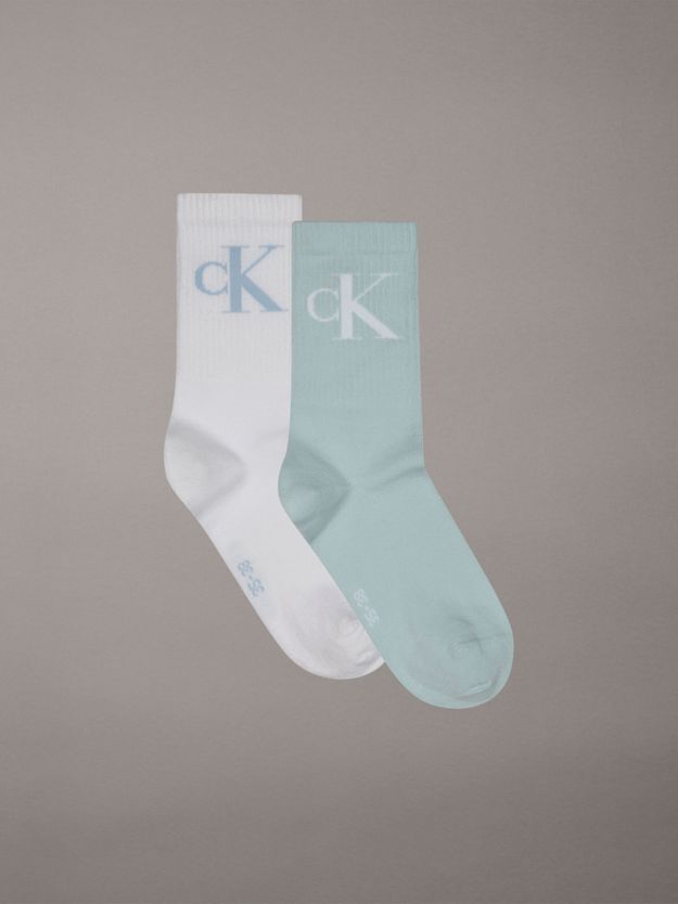 2 Pack Soft Cotton Stretch Crew Socks