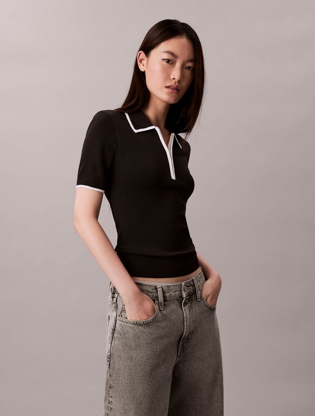 Quarter Zip Classic Polo Shirt
