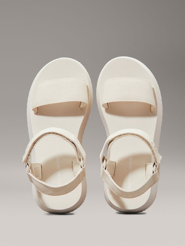 Canvas Platform Sandals