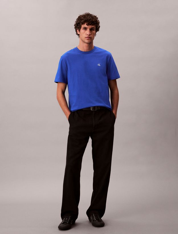 Embroidered Monogram Logo Relaxed T-Shirt