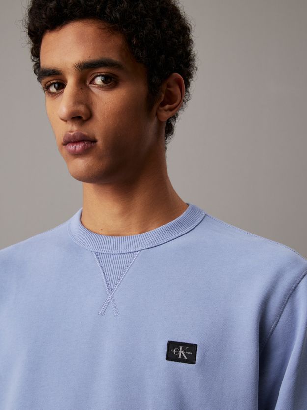 Cotton Terry Badge Sweatshirt