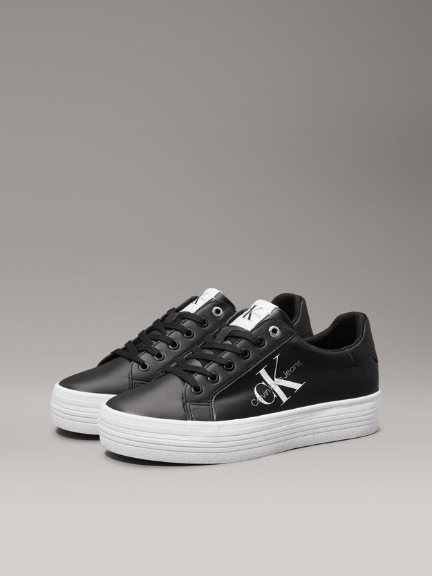 Leather Platform Trainers