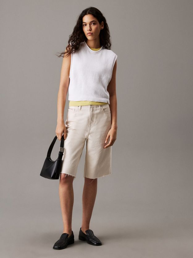 Relaxed Cotton Linen Knit Top