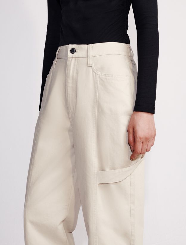 Wide Leg Cargo Trousers