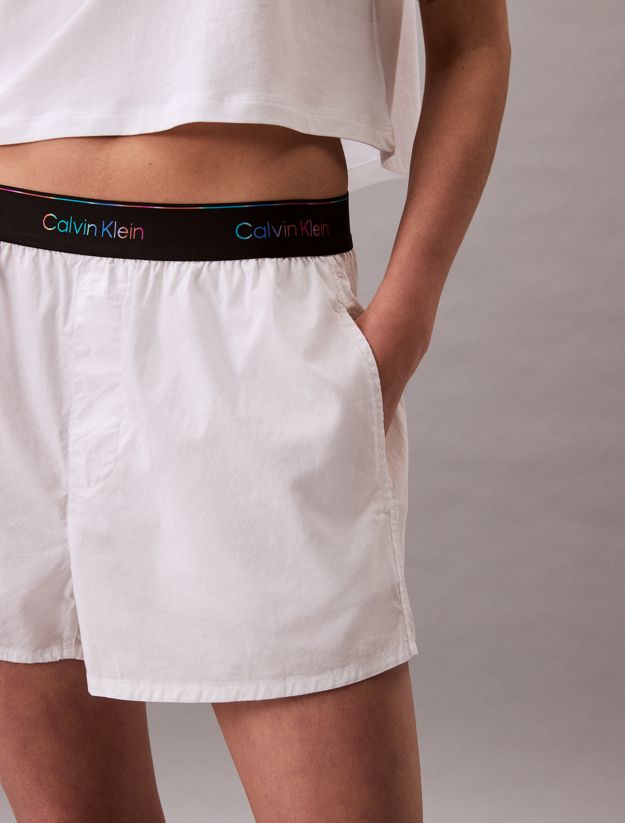 Cotton Poplin Pyjama Shorts - Pride