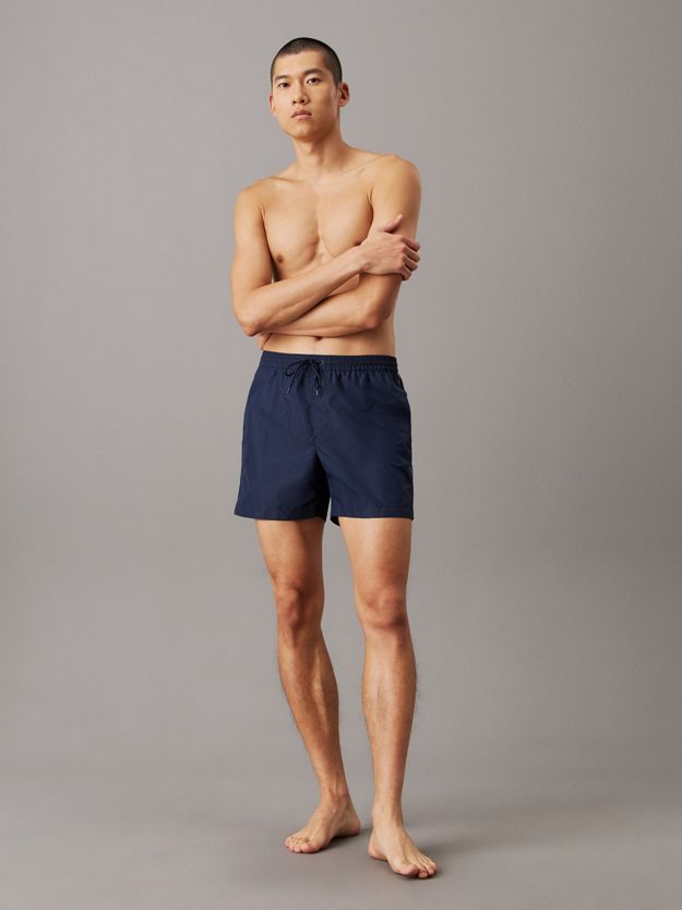 Medium Drawstring Swim Shorts - Logo Tape