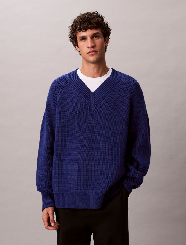 Wool Blend V-Neck Jumper