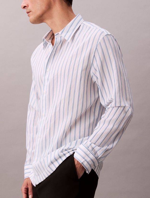 Striped Relaxed Button-Down Shirt