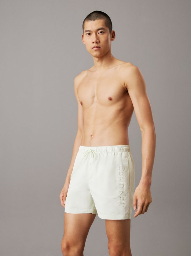 Medium Drawstring Swim Shorts - Logo Embroidery