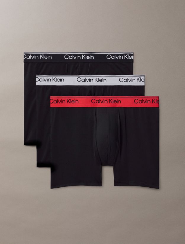 3 Pack Boxer Briefs - Microfibre Stretch