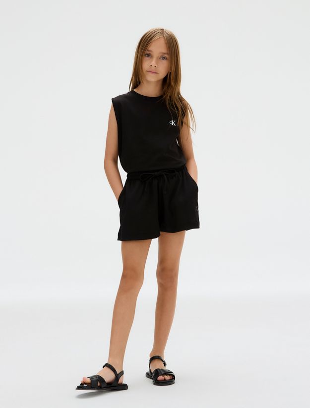 Relaxed Crinkle Knit Shorts