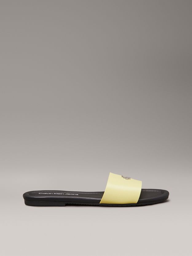 Faux Leather Sliders