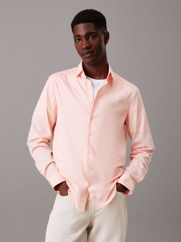 Slim Poplin Dress Shirt