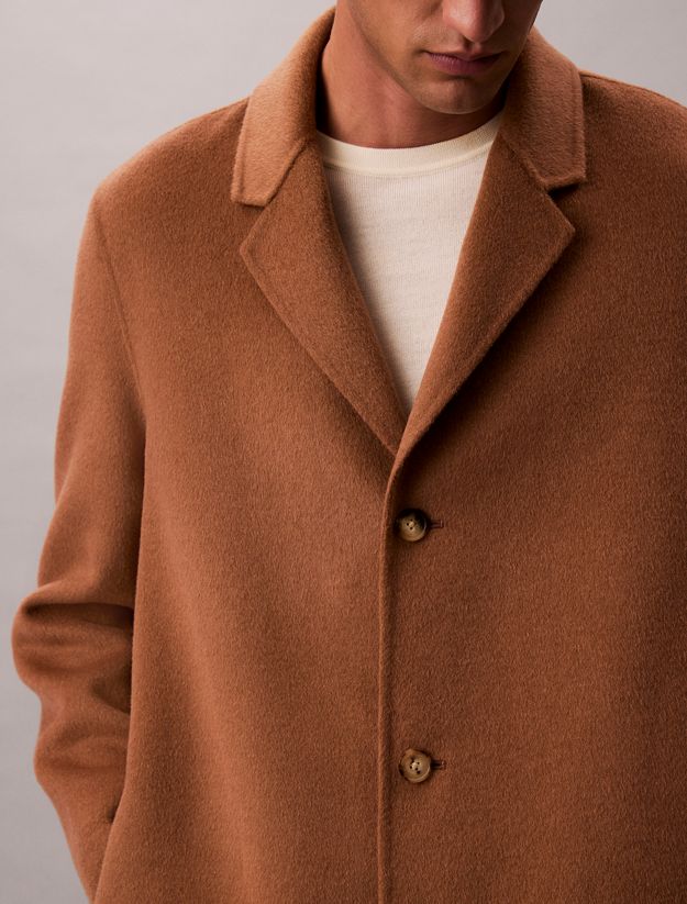 Relaxed Double Face Wool Coat
