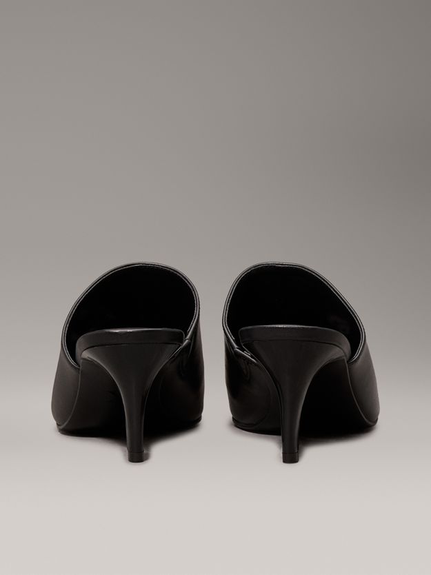 Leather Stiletto Mules