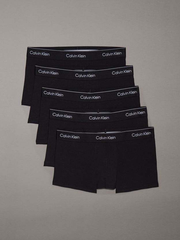 5 Pack Low Rise Trunks - Icon Cotton Stretch