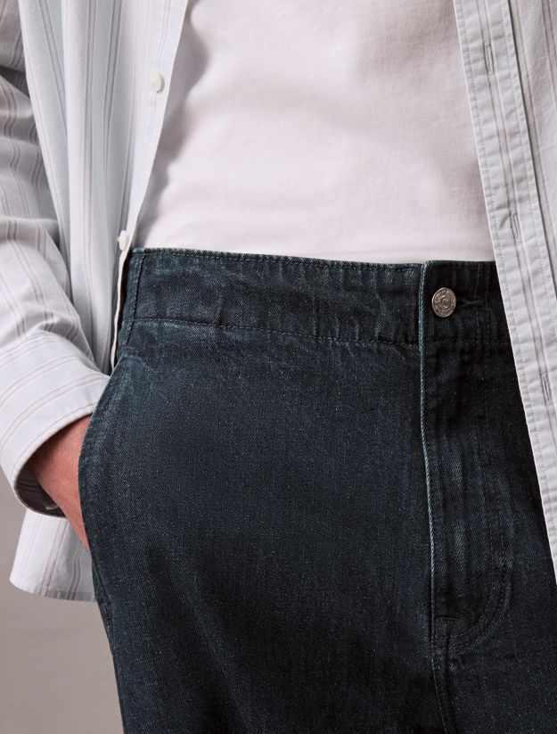 Cotton Linen Relaxed Jeans