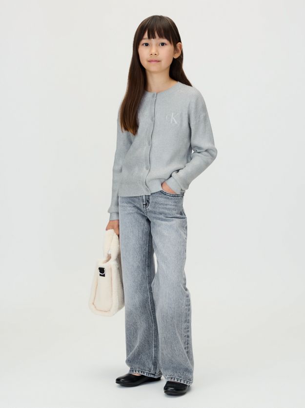 Silver Coated Cardigan Jumper